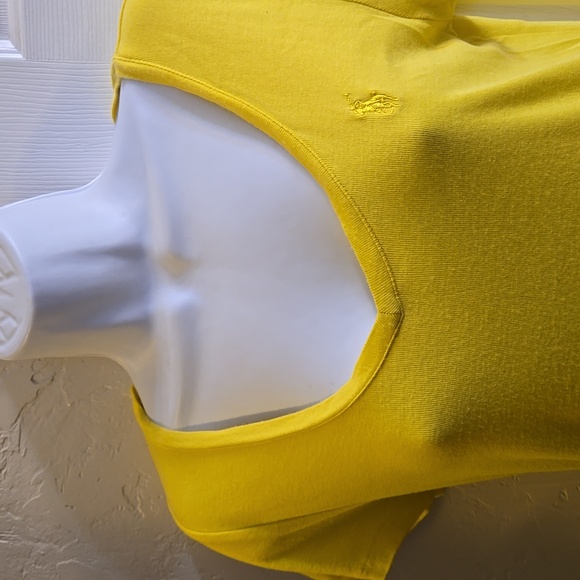 Ralph Lauren Yellow V-Neck Short Sleeve Tee - Picture 2 of 4